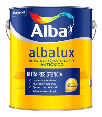 Esmalte Sintetico Albalux Blanco Brillante 20 Lts Alba - Rex