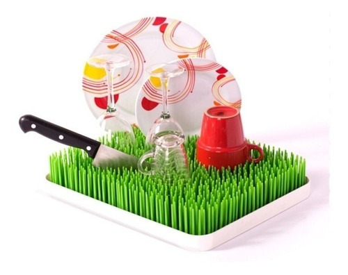 Imagen 1 de 1 de Seca Platos Escurridor - Diseño Pasto + Bandeja - 35x24cm