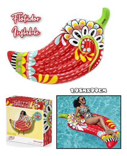 Flotador Inflable Aji Tipo Isla P Piscina Playa 1.95mx99cm