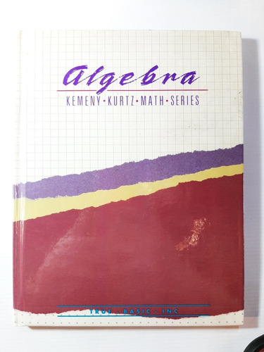 Antiguo Libro Algebra Inglés 1988 True Basic Ro 1514