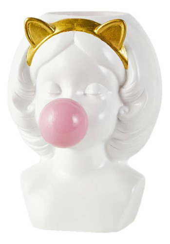 Blowing Bubbl Girl Creative Florero Decoracion Seco