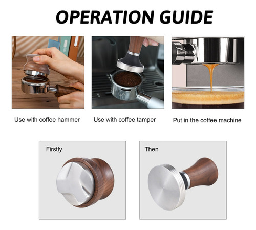 H Distribuidor Y Prensador Café 3-en-1 58mm Espresso