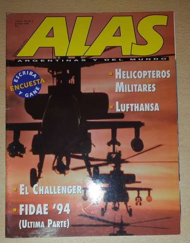 Revista Alas Argentinas Y Del Mundo N°4 Junio De 1994