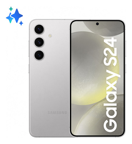 Celular Samsung Galaxy S24, Galaxy Ai, Câmera Tripla Traseira De Até 50mp, Selfie De 12mp, Tela De 6.2  1-120hz, 128gb, 8gb De Ram, Esim Cinza