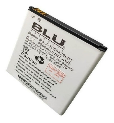 Bateria Blu Studio 5.0 Hd C Mini Life One C706043200t 