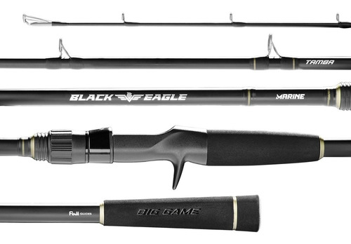 Vara Carretilha Black Eagle 2,44m 20-50lb Marine Sports 2p