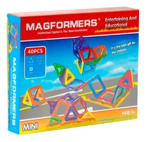 Comprar Juego De Bloques Magneticos Para Armar Para Niños 40 Piezas