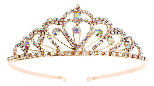 Diadema De Novia Brillante En Forma De Tiara Con Diamantes D