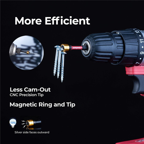 Toolant Square Drive Bit Bit, Bits De Controlador De Impacto