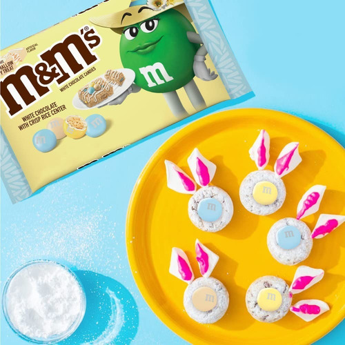 M&m's Chocolate Blanco Malvavisco Crujiente Lunetas Pascua