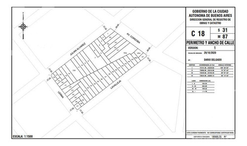 Terreno En V. Crespo. Pb 7 Pisos. 2313 M2 Vendibles