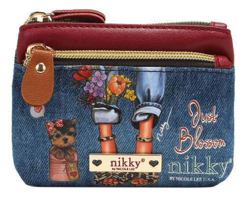 Monedero De Mezclilla Estampado Fw23 Nikky By Nicole Lee