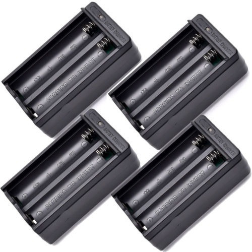 4pcs Doble Ranura Enchufe Cargador U.s. Para 18650 3.7v Bate