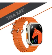 Comprar Relogio Digital Smartwatch Inteligente Ultra Modelo S8 Mtr71 Caixa Relogio Inteligente Ultra Smartwatch Pulseira Laranja