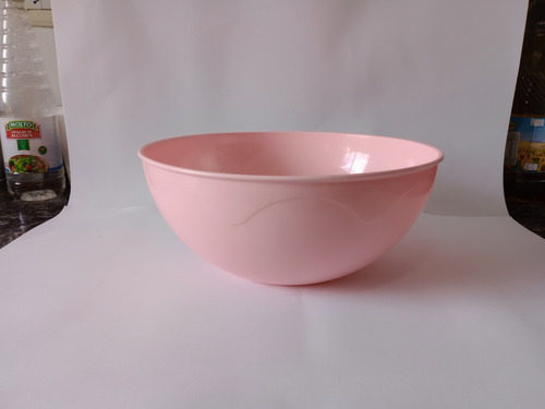 Bowl Plástico 4.5 Litros Super Grande Color Pastel Rosa