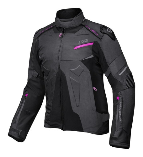 Jaqueta X11 Evo4 Feminina Rosa Impermeável Proteção Moto