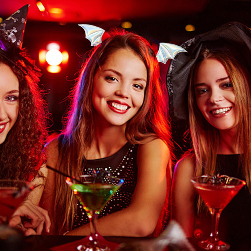 Diadema De Murciélago Diademas De Halloween Para Mujeres Aro