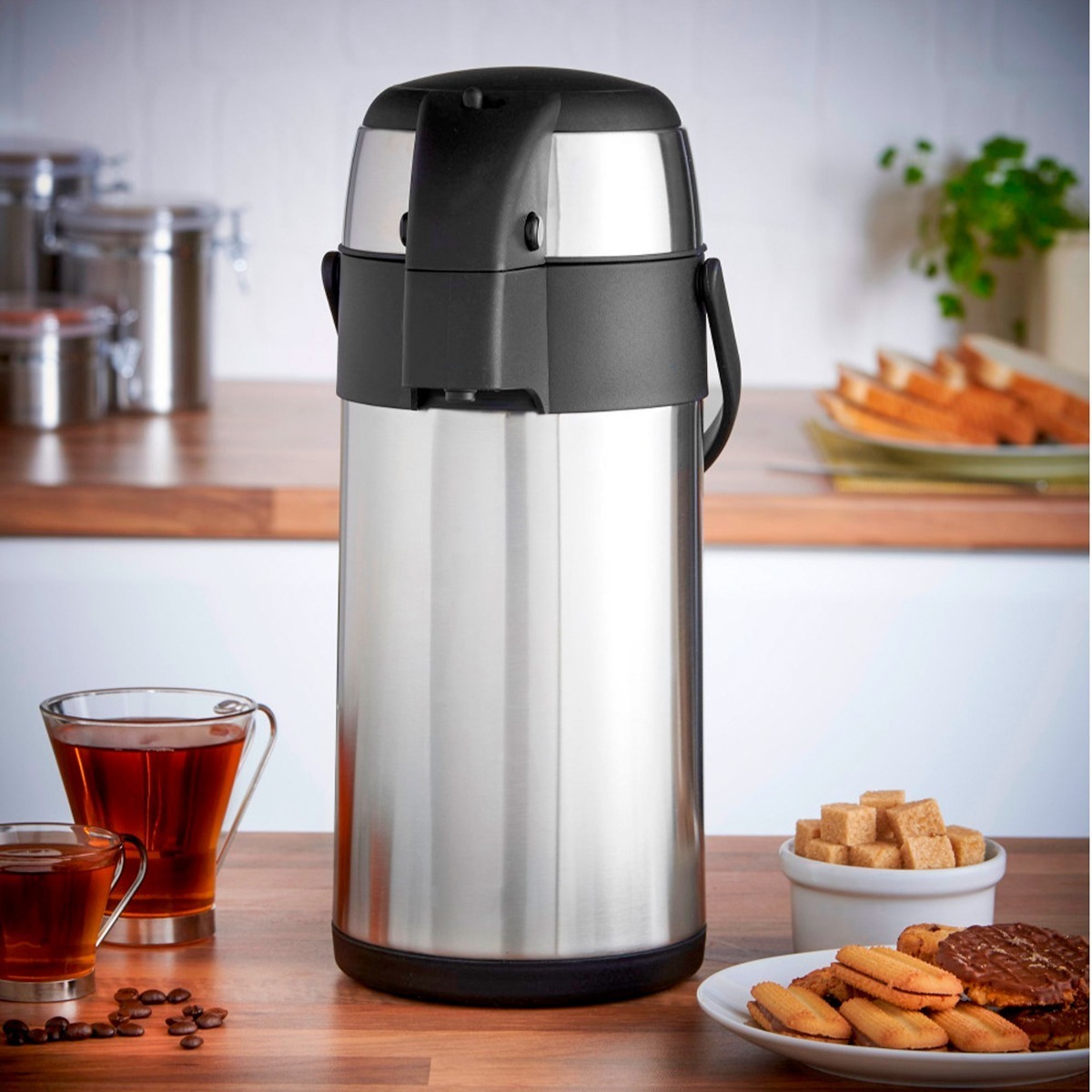 Garrafa Termica Nova Como Usar Garrafa Térmica Inox Café Chá Quente E Frio Squeeze 2 Litros | Mercado