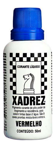 Corante Xadrez Azul 50ml Para Tinta  31102178 - Kit C/12