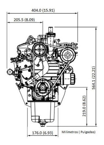 Imagen 3 de 3 de Motor Diesel Kubota D1105 25hp 1100cc 1.1l Consultar Precio