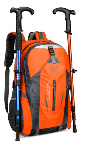 Mochila Attack 35l Hong Jing - Keep Walking Cor Laranja