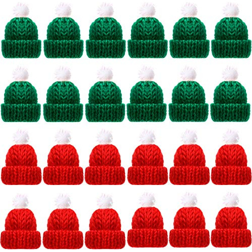 Mini Sombreros De Tejer Navidad Mini Gorros De Tejer Mu...