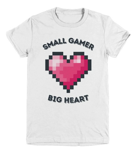 Polera Unisex Minecraft Game Corazon Algodon Estampado