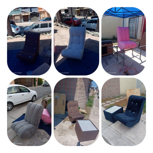 Venta De Sillón Con Taburete (centro De Mesa Y Banco )