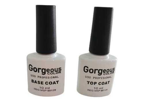 Kit De Base Coat /top Coat Gorgeous Para  Semipermanente