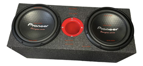 2 Subwoofer Pioneer Champion Ts-w312d4 C/cajón Doble Scorpio Color 12 Pulgadas