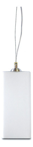 Pendente Bora Alumínio/vidro Fosco E-27 1 Lamp 60w Branco