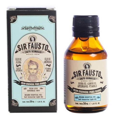 Imagen 2 de 8 de Sir Fausto Barberia Shampoo + Cera Capilar Oleo Barba Cuotas