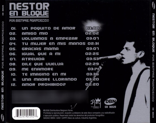 Nestor En Bloque Eternamente Agradecido Cd Nuevo / Kktus