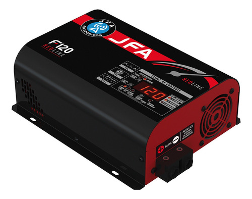 Fonte E Carregador Automotivo Redline 120a Slim Com Display