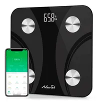 Comprar Balanza Personal Digital Inteligente App Bluetooth De Baño E Color Negro Registro Dietas Intermitentes Ayunos Progamados Vida Saludable