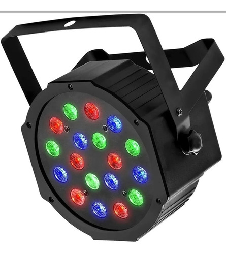 Imagen 4 de 4 de 2 Cañon De Leds Rgb 18x1 Audioritmico Dmx Automatico Esclavo
