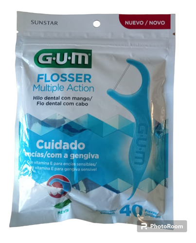 Flosser Multiple Action 40 Piezas Gum, Cuidado De EncĂas