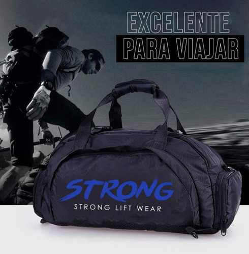 Maleta Mochila Multiposiciones Deportiva Viaje Strong Pro