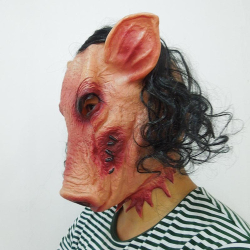 Hjb Máscara De Cabeza De Cerdo Terror De Fiesta De Halloween