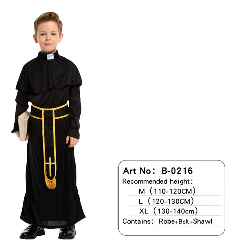Disfraz De Sacerdote Para Niños Y Niñas