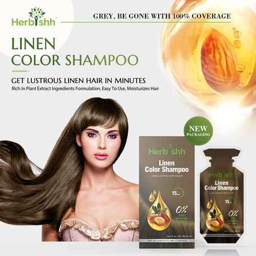 Herbishh Hair Color Shampoo 10 Bolsitas + 1 Bolsa De Mascari