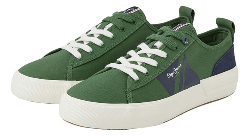 Tenis Pepe Jeans Hombre Allen Flag Color Verde - Talla 12