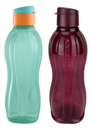 Paquete De 2 Botellas Para Agua Tupperware 1 Litro