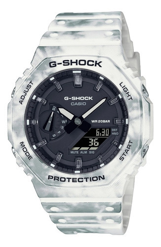 Reloj Casio G-shock Gae-2100gc-7a Para Caballero Color de la correa Blanco