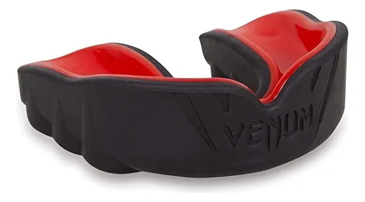 Venum Protector Bucal Gel Moldeable Boxeo Mma Con Estuche Color Negro/Rojo Sabor Sin sabor