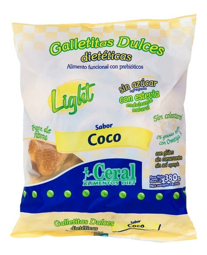 Galletitas Light De Coco Ceral - 380 Grs