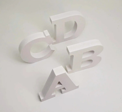 10 Letras Plástico 20cm Impressão 3d Fachadas Comércio