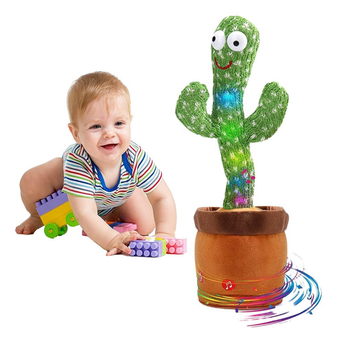 Cactus Bailarín Peluche Felpa Juguete Para Niños Recargable