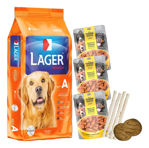 Comida Perro Adulto Lager 22 + Regalo / Mundo Mascota