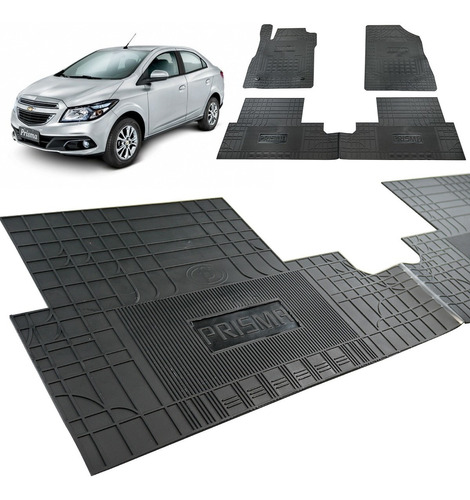 Tapete Interno Chevrolet Prisma 2013 Reforçado Com Trava